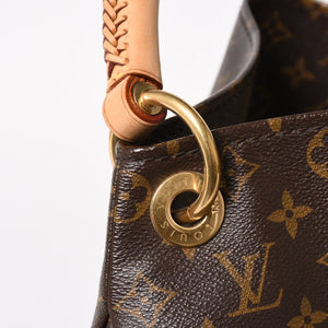 極美品 LOUIS VUITTON ルイヴィトン アーツィーMM ショルダーバッグ M40249 モノグラム PVC レザー ゴールド金具 中古 4a005794