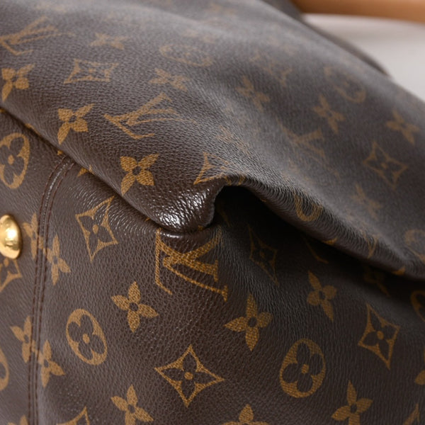 極美品 LOUIS VUITTON ルイヴィトン アーツィーMM ショルダーバッグ M40249 モノグラム PVC レザー ゴールド金具 中古 4a005794