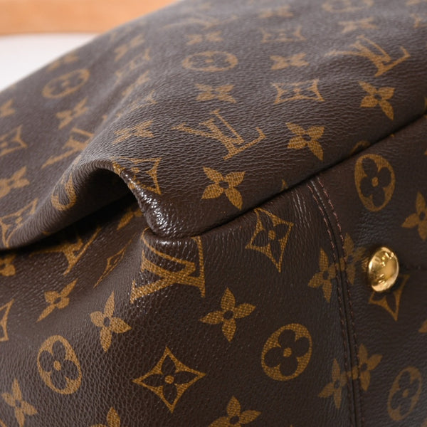 極美品 LOUIS VUITTON ルイヴィトン アーツィーMM ショルダーバッグ M40249 モノグラム PVC レザー ゴールド金具 中古 4a005794