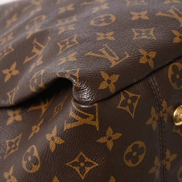 極美品 LOUIS VUITTON ルイヴィトン アーツィーMM ショルダーバッグ M40249 モノグラム PVC レザー ゴールド金具 中古 4a005794