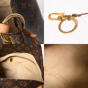 極美品 LOUIS VUITTON ルイヴィトン アーツィーMM ショルダーバッグ M40249 モノグラム PVC レザー ゴールド金具 中古 4a005794