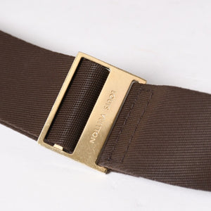 極美品 LOUIS VUITTON ルイヴィトン ジェロニモス ウエストバッグ N51994 ボディバッグ ダミエ ブラウン ゴールド金具 中古 4a005803