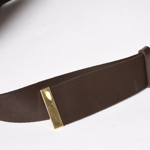 極美品 LOUIS VUITTON ルイヴィトン ジェロニモス ウエストバッグ N51994 ボディバッグ ダミエ ブラウン ゴールド金具 中古 4a005803
