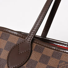 画像をギャラリービューアに読み込む, 極美品 LOUIS VUITTON ルイヴィトン ネヴァーフルPM ハンドバッグ N41359 ダミエエベヌキャンバス ブラウン VI1099 ゴールド金具 中古 4a005793