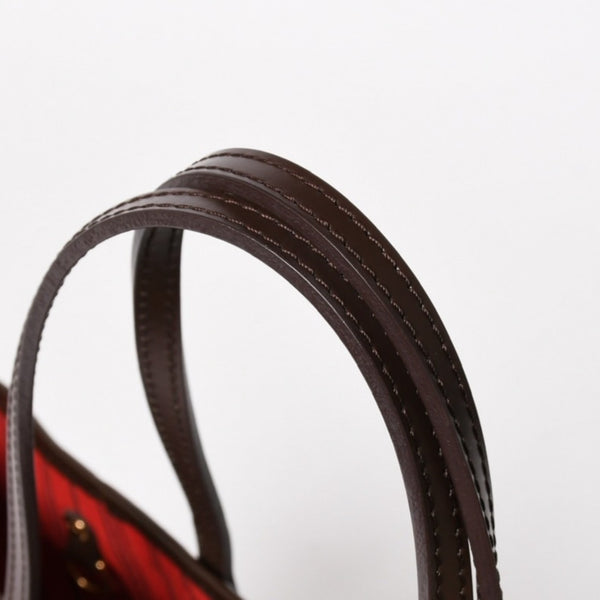 極美品 LOUIS VUITTON ルイヴィトン ネヴァーフルPM ハンドバッグ N41359 ダミエエベヌキャンバス ブラウン VI1099 ゴールド金具 中古 4a005793