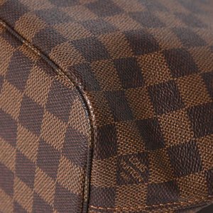極美品 LOUIS VUITTON ルイヴィトン ネヴァーフルPM ハンドバッグ N41359 ダミエエベヌキャンバス ブラウン VI1099 ゴールド金具 中古 4a005793