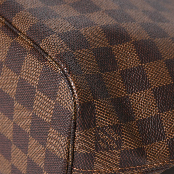 極美品 LOUIS VUITTON ルイヴィトン ネヴァーフルPM ハンドバッグ N41359 ダミエエベヌキャンバス ブラウン VI1099 ゴールド金具 中古 4a005793