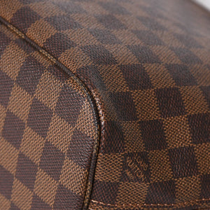 極美品 LOUIS VUITTON ルイヴィトン ネヴァーフルPM ハンドバッグ N41359 ダミエエベヌキャンバス ブラウン VI1099 ゴールド金具 中古 4a005793