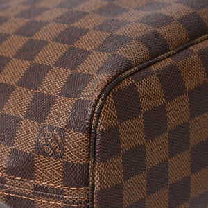 極美品 LOUIS VUITTON ルイヴィトン ネヴァーフルPM ハンドバッグ N41359 ダミエエベヌキャンバス ブラウン VI1099 ゴールド金具 中古 4a005793
