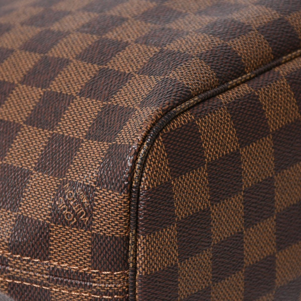 極美品 LOUIS VUITTON ルイヴィトン ネヴァーフルPM ハンドバッグ N41359 ダミエエベヌキャンバス ブラウン VI1099 ゴールド金具 中古 4a005793