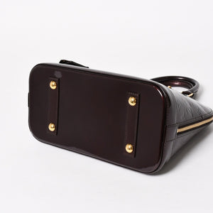 極美品 LOUIS VUITTON ルイヴィトン アルマPM アマラント ワインレッド ハンドバッグ M91611 ゴールド金具 中古 4a005796