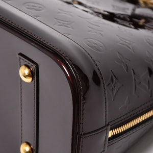 極美品 LOUIS VUITTON ルイヴィトン アルマPM アマラント ワインレッド ハンドバッグ M91611 ゴールド金具 中古 4a005796