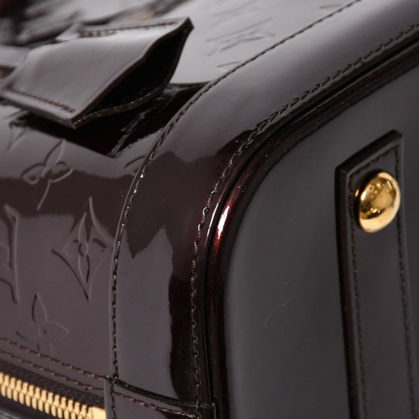 極美品 LOUIS VUITTON ルイヴィトン アルマPM アマラント ワインレッド ハンドバッグ M91611 ゴールド金具 中古 4a005796