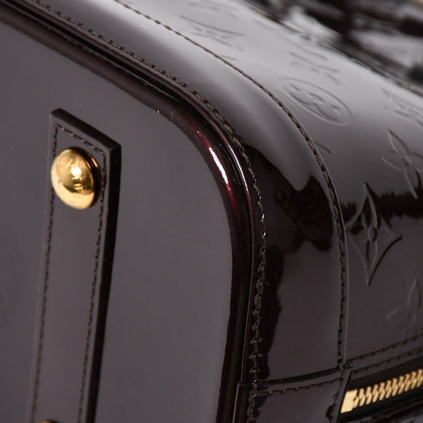極美品 LOUIS VUITTON ルイヴィトン アルマPM アマラント ワインレッド ハンドバッグ M91611 ゴールド金具 中古 4a005796