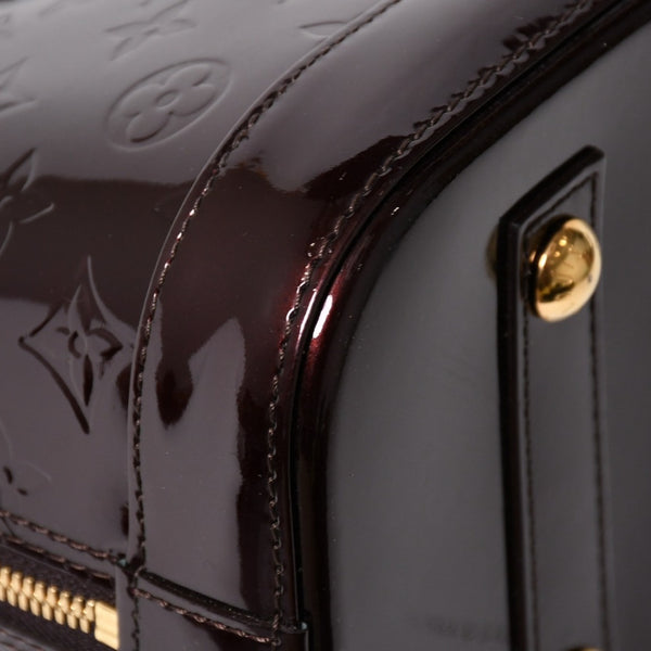 極美品 LOUIS VUITTON ルイヴィトン アルマPM アマラント ワインレッド ハンドバッグ M91611 ゴールド金具 中古 4a005796