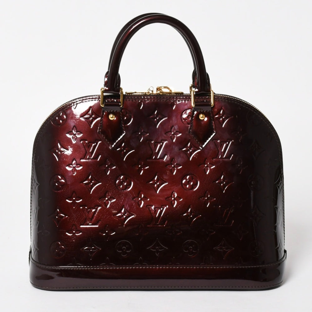 極美品 LOUIS VUITTON ルイヴィトン アルマPM アマラント ワインレッド ハンドバッグ M91611 ゴールド金具 中古 4a005796