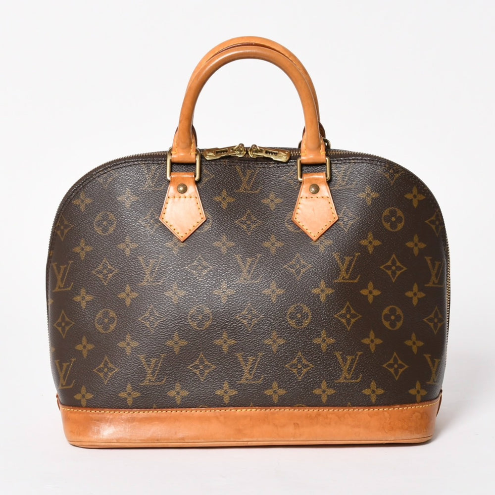 LOUIS VUITTON ルイヴィトン モノグラム アルマPM ハンドバッグ M51130 ショルダー 2WAY PVC ゴールド金具 良品 中古 4a005817