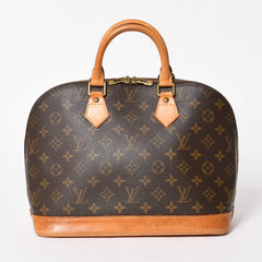 LOUIS VUITTON ルイヴィトン モノグラム アルマPM ハンドバッグ M51130 ショルダー 2WAY PVC ゴールド金具 良品 中古 4a005817