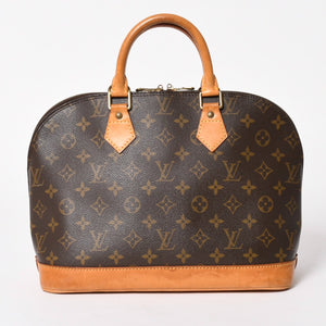 LOUIS VUITTON ルイヴィトン モノグラム アルマPM ハンドバッグ M51130 ショルダー 2WAY PVC ゴールド金具 良品 中古 4a005817