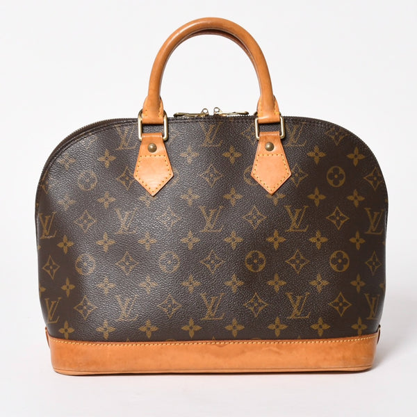 LOUIS VUITTON ルイヴィトン モノグラム アルマPM ハンドバッグ M51130 ショルダー 2WAY PVC ゴールド金具 良品 中古 4a005817