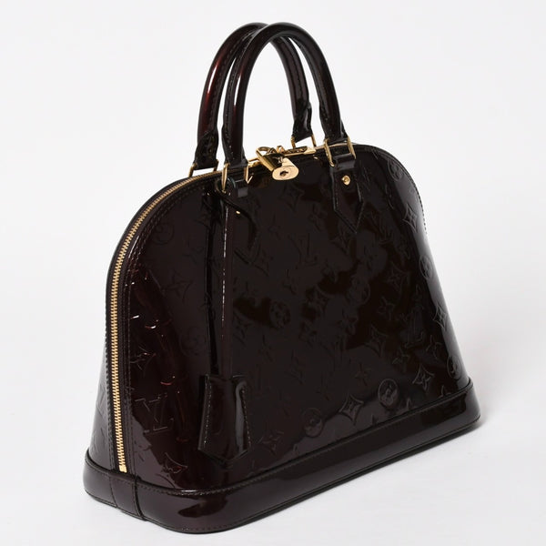 極美品 LOUIS VUITTON ルイヴィトン アルマPM アマラント ワインレッド ハンドバッグ M91611 ゴールド金具 中古 4a005796