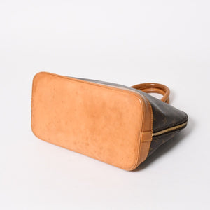 LOUIS VUITTON ルイヴィトン モノグラム アルマPM ハンドバッグ M51130 ショルダー 2WAY PVC ゴールド金具 良品 中古 4a005817