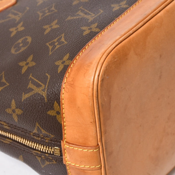 LOUIS VUITTON ルイヴィトン モノグラム アルマPM ハンドバッグ M51130 ショルダー 2WAY PVC ゴールド金具 良品 中古 4a005817
