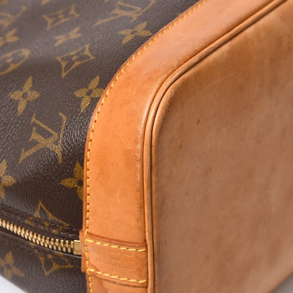 LOUIS VUITTON ルイヴィトン モノグラム アルマPM ハンドバッグ M51130 ショルダー 2WAY PVC ゴールド金具 良品 中古 4a005817