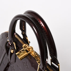 極美品 LOUIS VUITTON ルイヴィトン アルマPM アマラント ワインレッド ハンドバッグ M91611 ゴールド金具 中古 4a005796