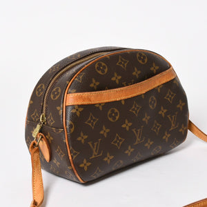 LOUIS VUITTON ルイヴィトン モノグラム ブロワ ショルダーバッグ M51221 モノグラムキャンバス ブラウン ゴールド金具 美品 中古 4a005826