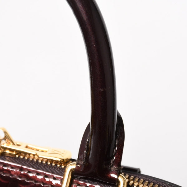 極美品 LOUIS VUITTON ルイヴィトン アルマPM アマラント ワインレッド ハンドバッグ M91611 ゴールド金具 中古 4a005796