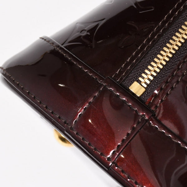 極美品 LOUIS VUITTON ルイヴィトン アルマPM アマラント ワインレッド ハンドバッグ M91611 ゴールド金具 中古 4a005796