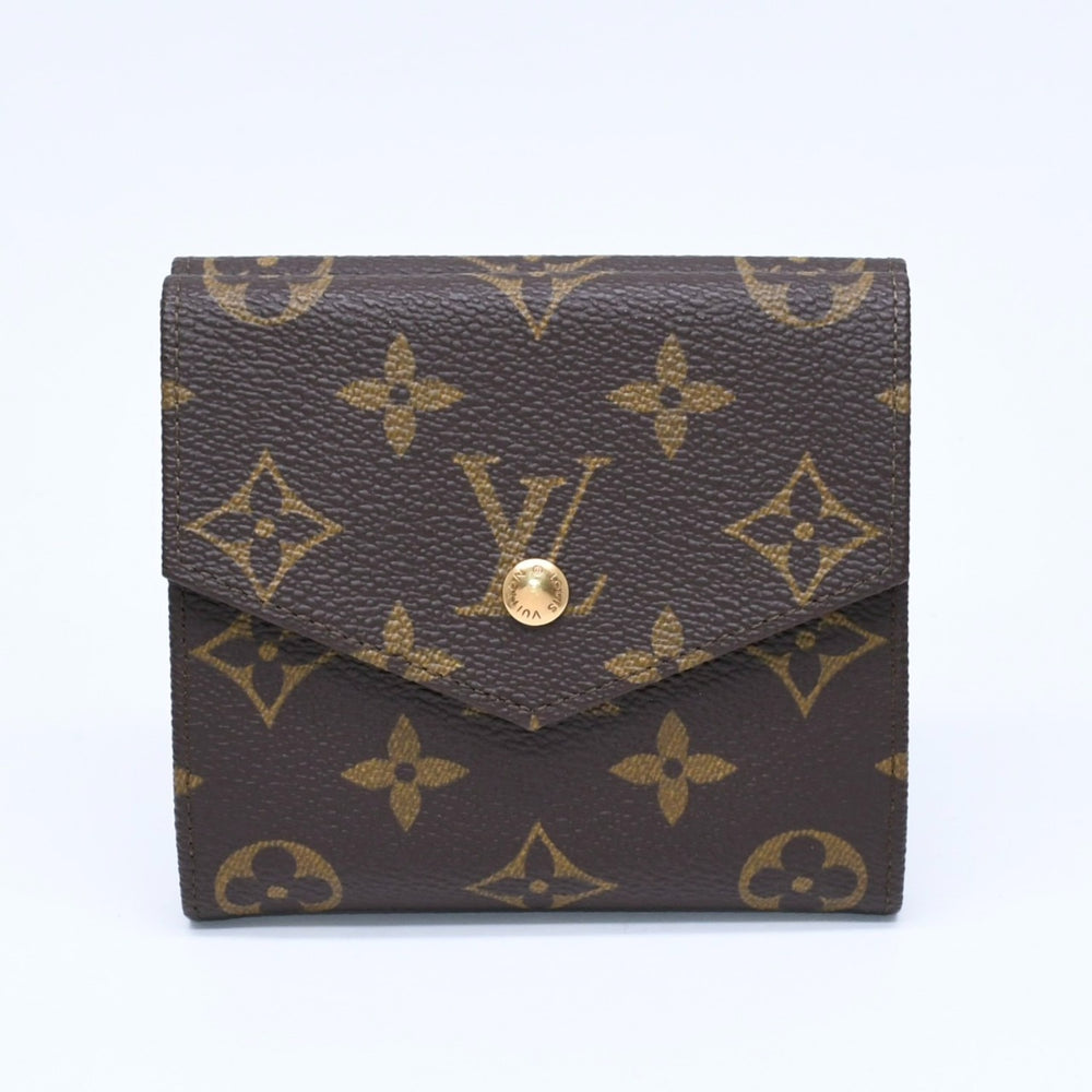 極美品 LOUIS VUITTON ルイヴィトン 財布 ポルトモネビエカルトクレディ M61660 モノグラム Wホック ゴールド金具 中古 4a005798
