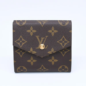 極美品 LOUIS VUITTON ルイヴィトン 財布 ポルトモネビエカルトクレディ M61660 モノグラム Wホック ゴールド金具 中古 4a005798