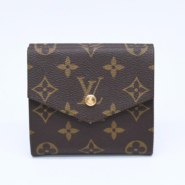 極美品 LOUIS VUITTON ルイヴィトン 財布 ポルトモネビエカルトクレディ M61660 モノグラム Wホック ゴールド金具 中古 4a005798