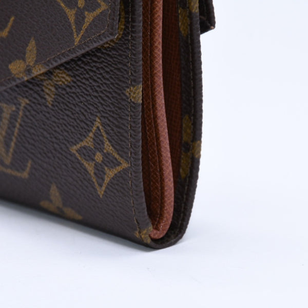 極美品 LOUIS VUITTON ルイヴィトン 財布 ポルトモネビエカルトクレディ M61660 モノグラム Wホック ゴールド金具 中古 4a005798