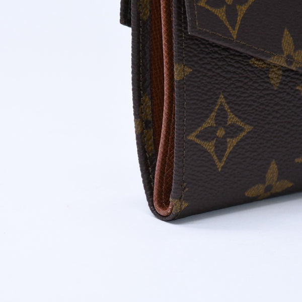 極美品 LOUIS VUITTON ルイヴィトン 財布 ポルトモネビエカルトクレディ M61660 モノグラム Wホック ゴールド金具 中古 4a005798