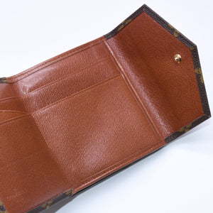 極美品 LOUIS VUITTON ルイヴィトン 財布 ポルトモネビエカルトクレディ M61660 モノグラム Wホック ゴールド金具 中古 4a005798
