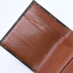 極美品 LOUIS VUITTON ルイヴィトン 財布 ポルトモネビエカルトクレディ M61660 モノグラム Wホック ゴールド金具 中古 4a005798