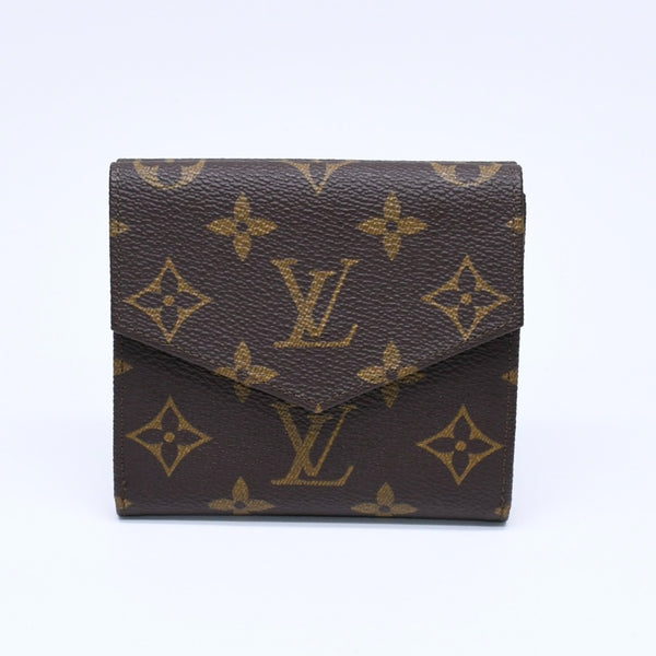 極美品 LOUIS VUITTON ルイヴィトン 財布 ポルトモネビエカルトクレディ M61660 モノグラム Wホック ゴールド金具 中古 4a005798