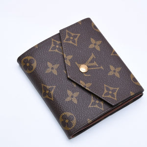 極美品 LOUIS VUITTON ルイヴィトン 財布 ポルトモネビエカルトクレディ M61660 モノグラム Wホック ゴールド金具 中古 4a005798