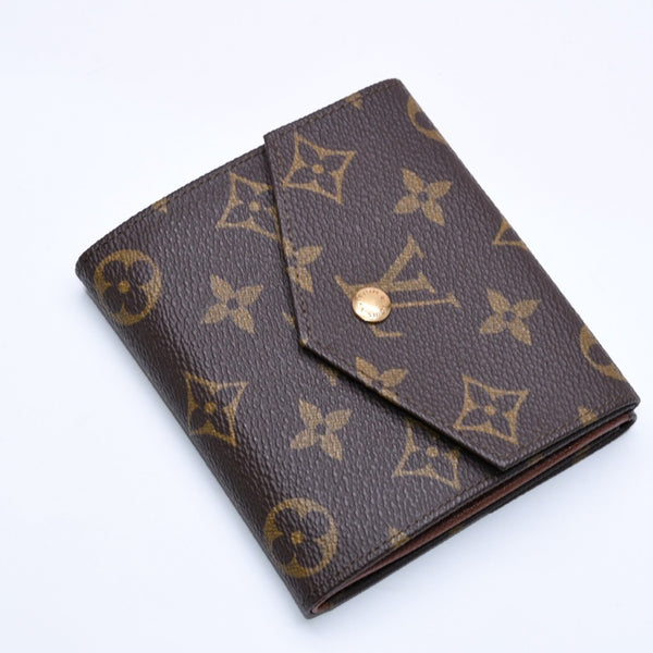 極美品 LOUIS VUITTON ルイヴィトン 財布 ポルトモネビエカルトクレディ M61660 モノグラム Wホック ゴールド金具 中古 4a005798