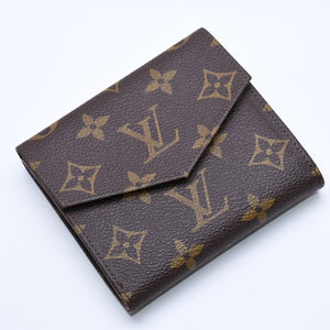 極美品 LOUIS VUITTON ルイヴィトン 財布 ポルトモネビエカルトクレディ M61660 モノグラム Wホック ゴールド金具 中古 4a005798