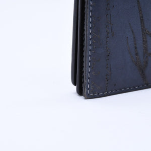 極美品 Berluti ベルルッティ セコイヤカリグラフィ 長財布 ウォレット レザー ネイビー ブルー 中古 4a005800