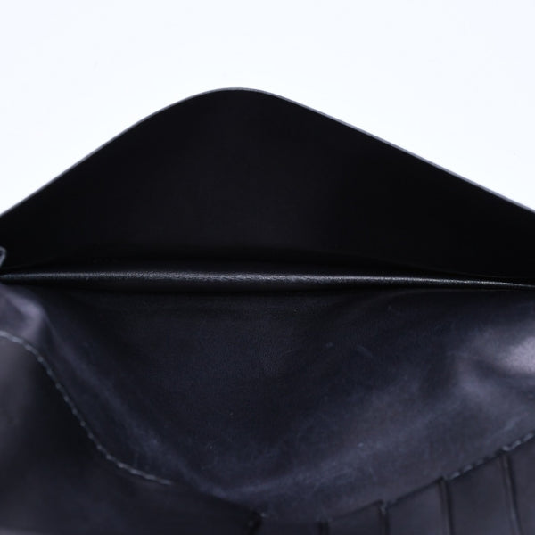 極美品 Berluti ベルルッティ セコイヤカリグラフィ 長財布 ウォレット レザー ネイビー ブルー 中古 4a005800