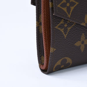 極美品 LOUIS VUITTON ルイヴィトン 財布 ポルトモネビエカルトクレディ M61660 モノグラム Wホック ゴールド金具 中古 4a005798