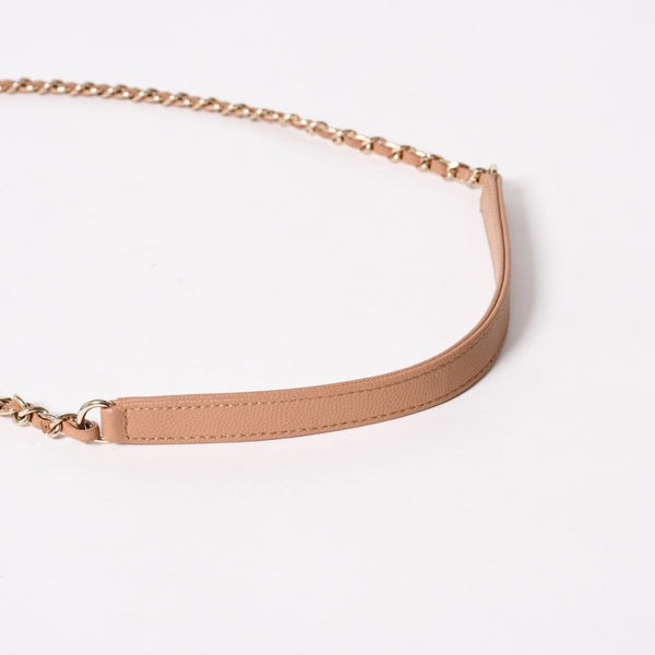 極美品 CHANEL シャネル ビジネスアフィニティ チェーンショルダーバッグ 25番台 ココマーク A93607 キャビアスキン ゴールド金具 中古 4a005875