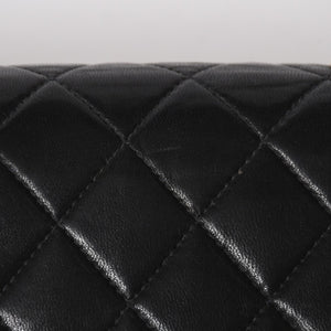 CHANEL 新型 シャネル マトラッセ23 Wフラップ Wチェーンショルダーバッグ A2500 7番台 ココマーク ラムスキン ブラック 美品 中古 4a005888