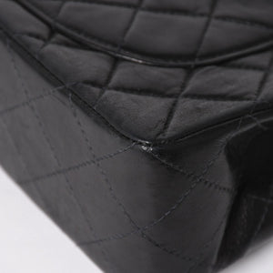 CHANEL 新型 シャネル マトラッセ23 Wフラップ Wチェーンショルダーバッグ A2500 7番台 ココマーク ラムスキン ブラック 美品 中古 4a005888