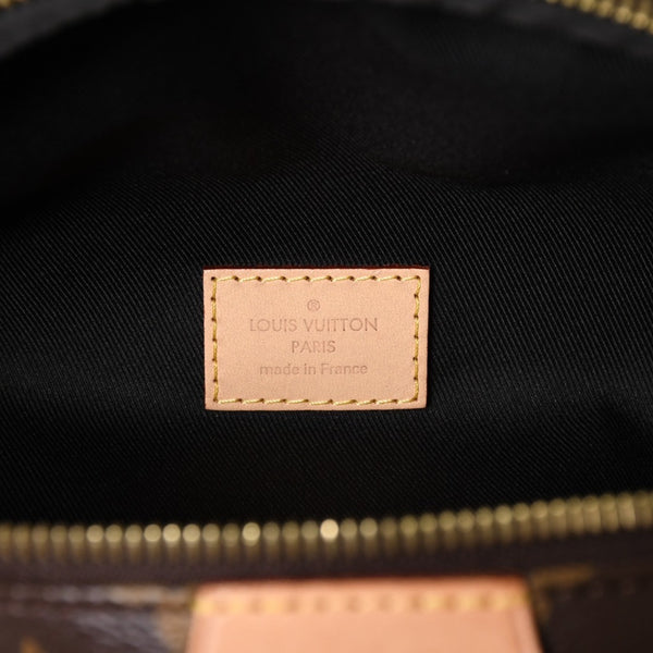 極美品 LOUIS VUITTON ルイ ヴィトン バムバッグ ショルダーバッグ M43644 ブラウン モノグラムキャンバス レザー ゴールド金具 中古 4a005806